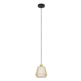 Φωτιστικό Οροφής Ciudadela 900896 18x110cm 1xE27 IP20 Black-Gold Eglo