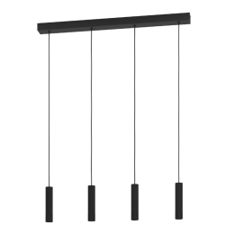 Φωτιστικό Οροφής - Ράγα Almudaina 900906 84x6x100cm Led IP20 3000K Black Eglo