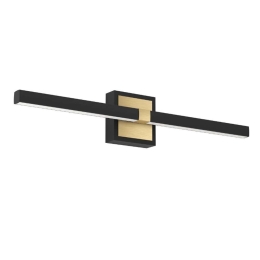 Φωτιστικό Μπάνιου Peguera 900928 60x7x11cm Led IP44 Black-Gold Eglo