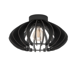 Φωτιστικό Οροφής - Πλαφονιέρα Cossano 3 900999 38x21,5cm 1xE27 Black Eglo