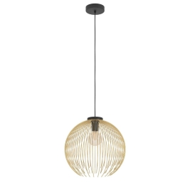 Φωτιστικό Οροφής Venezuela 901003 40x110cm 1xE27 Black-Gold Eglo