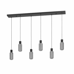 Φωτιστικό Οροφής - Ράγα Maione 901006 138x14x110cm 6xE27 Black Eglo