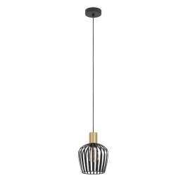 Φωτιστικό Οροφής Empoli 901036 20x110cm 1xE27 Black-Gold Eglo