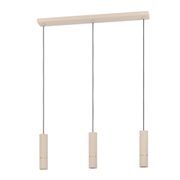 Φωτιστικό Οροφής - Ράγα Caminia 901152 77x9x110cm 3xGU10 Ecru-Gold Eglo