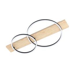 Φωτιστικό Οροφής - Πλαφονιέρα Boyal 901716 78x40x9cm Led Natural-Black Eglo