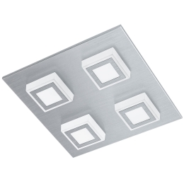 Φωτιστικό Τοίχου - Οροφής Masiano Led 94508 Silver Eglo Μέταλλο
