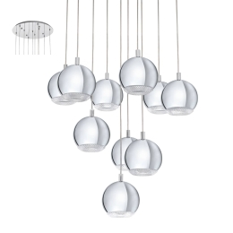 Φωτιστικό Οροφής Led Conessa 95914 Silver Eglo Μέταλλο,Πλαστικό