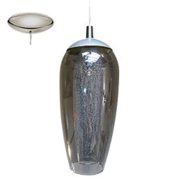 Φωτιστικό Οροφής Led Farsala 96343 Black-Clear Eglo Μέταλλο,Γυαλί