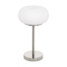 Φωτιστικό Επιτραπέζιο Led Optica-C 98658 Ble-Rgb/Cct 2700-6500K White Eglo Μέταλλο,Γυαλί
