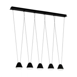Φωτιστικό Οροφής-Ράγα Led Palbieta 99013 3000K Black Eglo Μέταλλο,Πλαστικό