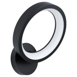 Φωτιστικό Τοίχου-Απλίκα Led Margera-C 99028 Ble-Rgb/Cct 2700-6500K Black Eglo Μέταλλο,Πλαστικό