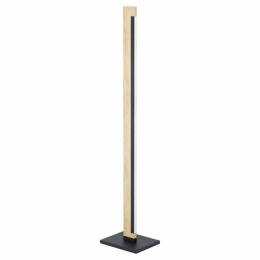 Φωτιστικό Δαπέδου Led Camacho 99296 3000K Black-Brown Eglo Metal,Wood