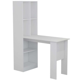 Γραφείο Με Βιβλιοθήκη Acumen 230-000027 120x50x150cm White