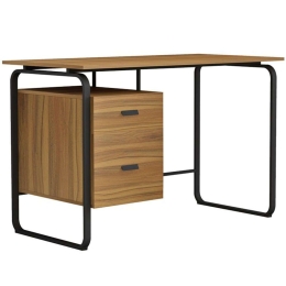 Γραφείο Clarity 230-000029 120x60x75cm Walnut-Black
