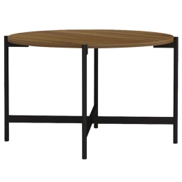 Τραπεζάκι Σαλονιού Aisle 230-000032 Φ80x45cm Walnut-Black