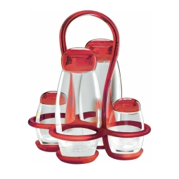 Βάση Με Λαδόξιδο 180ml Και Αλατοπίπερο 52ml Gocce 23130065 Red Guzzini Γυαλί