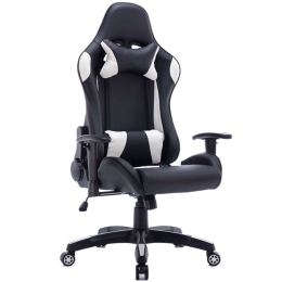 Καρέκλα Γραφείου Gaming Hartley 232-000012 67x57x129/139cm Black-White