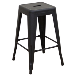 Σκαμπό Texas 24.0034 42x42x64cm Black Zita Plus