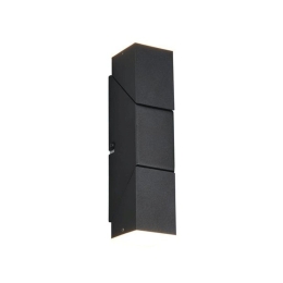 Φωτιστικό Τοίχου - Απλίκα Raglan 248510232 5x17cm 2xSMD 3,8W 400lm 3000K Black Trio Lighting