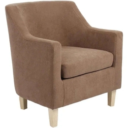Πολυθρόνα Joyful 255-000006 71x71x78cm Brown-Natural