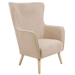 Πολυθρόνα - Μπερζέρα Incisive 255-000014 72x89x105cm Beige-Natural