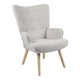 Πολυθρόνα - Μπερζέρα Fluffy 255-000020 75x69x96cm Natural-Light Grey