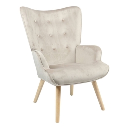 Πολυθρόνα - Μπερζέρα Fluffy 255-000024 75x69x96cm Natural-Beige