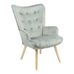 Πολυθρόνα - Μπερζέρα Fluffy 255-000025 75x69x96cm Grey-Natural