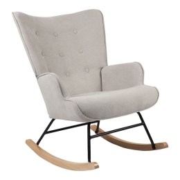 Πολυθρόνα - Μπερζέρα Κουνιστή Georgia 255-000030 75x71x95cm Grey-Natural