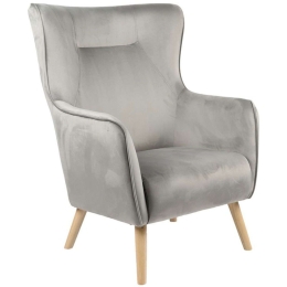 Πολυθρόνα - Μπερζέρα Insicive 255-000050 72x89x105cm Grey-Natural