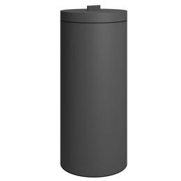 Καλάθι Απλύτων 30Lt 2560-113 25x60cm Matte Anthracite Pam&Co Ανοξείδωτο Ατσάλι