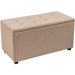 Σκαμπό - Μπαούλο Corben 257-000027 80x43x45cm Beige