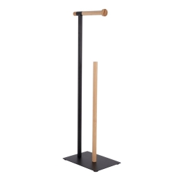 Βάση Χαρτιού Επιδαπέδια PT4054BK 16x67,5cm Black-Natural Present Time Μέταλλο,Bamboo