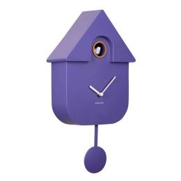 Ρολόι Τοίχου KA5768PU Modern Cuckoo Bright Purple Karlsson Πλαστικό