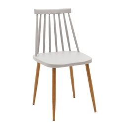 Καρέκλα Aurora 262-000015 43x48x79cm Grey-Oak