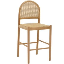 Σκαμπό Μπαρ Alessia 263-000011 42x41x100cm Natural