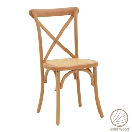 Καρέκλα Στοιβαζόμενη Dylon 263-000019 48x52x89cm Natural