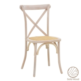 Καρέκλα Στοιβαζόμενη Dylon 263-000021 48x52x89cm Natural-White