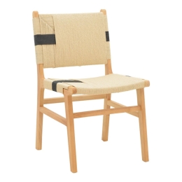 Καρέκλα Julien 263-000036 61x54x85cm Natural-Black