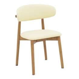 Καρέκλα Ubene 46x58x79cm Beige-Walnut