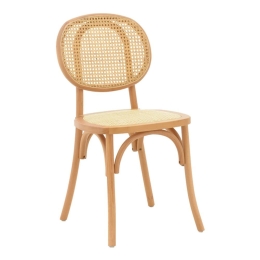 Καρέκλα Στοιβαζόμενη Zoel 263-000053 45x52x82cm Natural