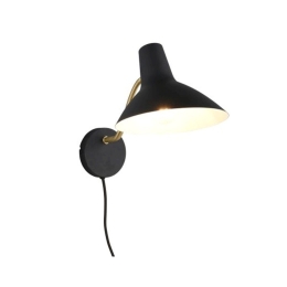 Φωτιστικό Τοίχου - Απλίκα Traveller 263470180 20x17x38cm 1xE27 10W Black-Gold Trio Lighting