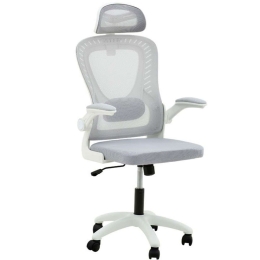 Καρέκλα Γραφείου Διευθυντή Delilah 275-000004 62x61x110/120cm Light Grey