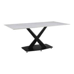 Τραπέζι Tafel 278-000017 Sintered Stone 180x90x76cm White Marble