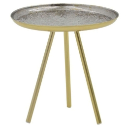 Τραπεζάκι Βοηθητικό Jacksie 287-000013 Φ51x54cm Gold