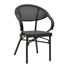 Πολυθρόνα Isaia 289-000001 57x57x83cm Black