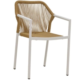 Πολυθρόνα Lush 291-000014 56x59x80cm White-Natural