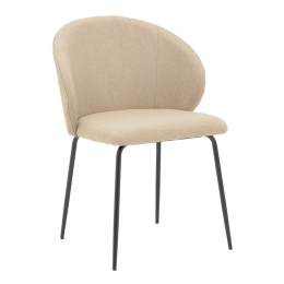 Καρέκλα Olympian 50x55x83cm Beige-Black