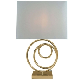 Φωτιστικό Επιτραπέζιο Tableder 300-000004 33x17x52cm E27 60W Gold-White Inart
