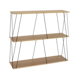 Τραπεζάκι Βοηθητικό - Ραφιέρα Tars 304-000011 80x30x69,2cm Oak-Black
